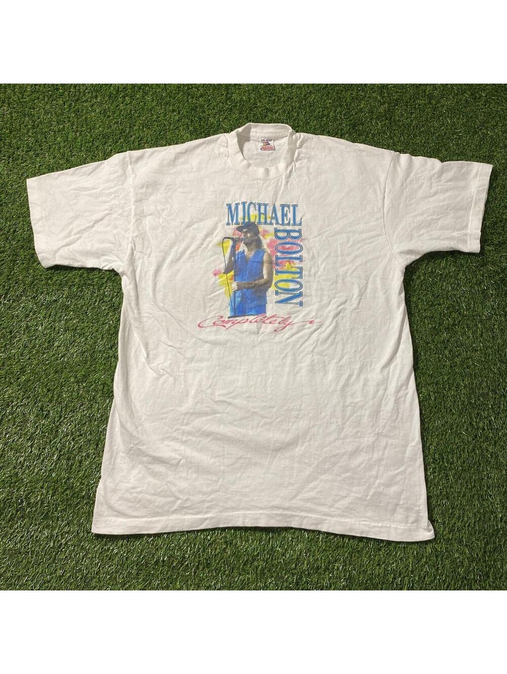 Vintage 90’s Michael Bolton Completely white tour tee